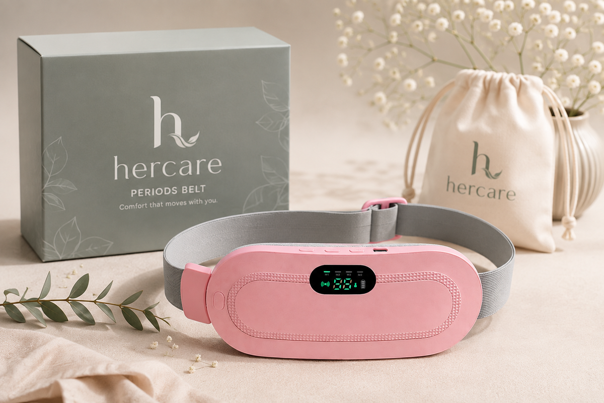 HerCare Heat & Massage Period & Back Pain Relief Belt