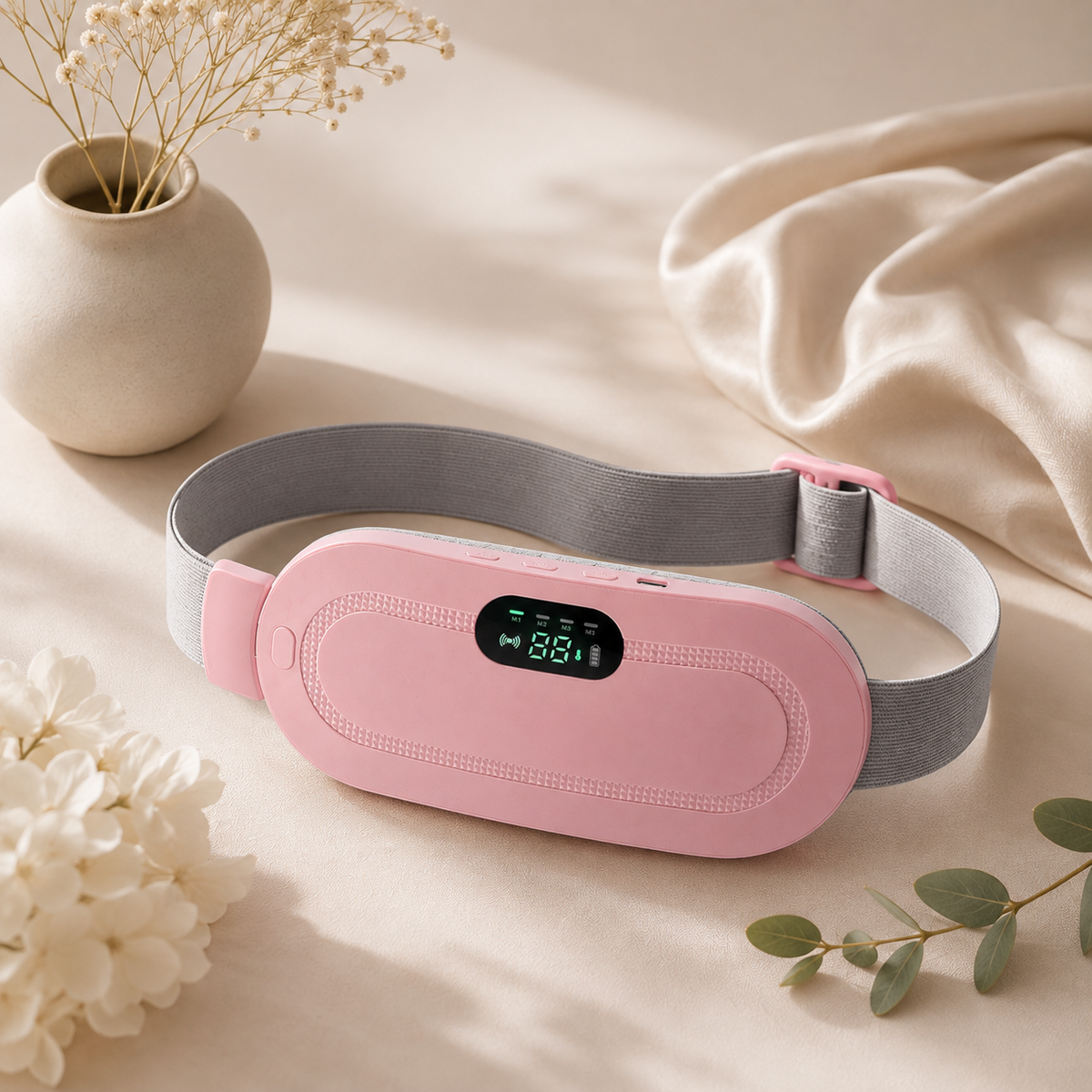 HerCare Heat & Massage Period & Back Pain Relief Belt