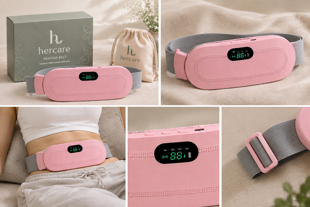 HerCare Heat & Massage Period & Back Pain Relief Belt